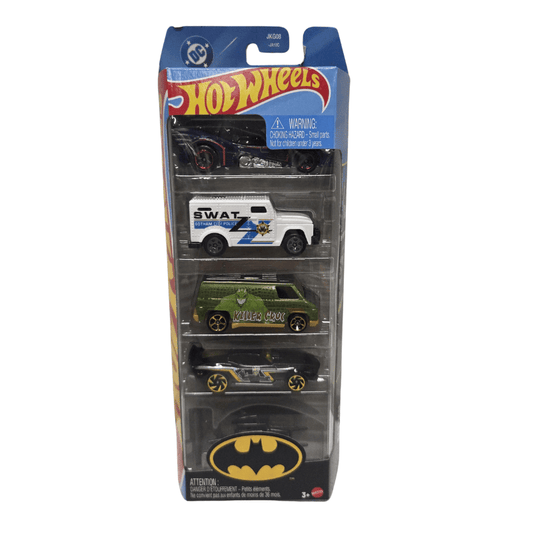 Hot Wheels 5 Car pack Batman Logo Packaging