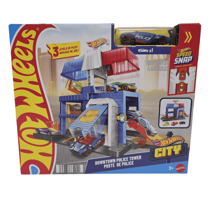 Hot Wheels City Downtown Police Tower With Blue Car 2025 Edition