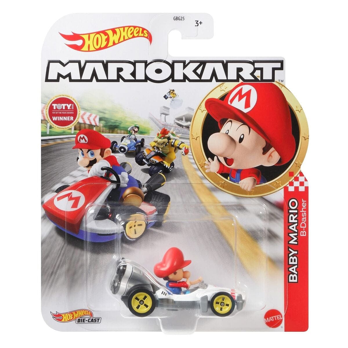 Hot Wheels Mario Kart Baby Mario B-Dasher