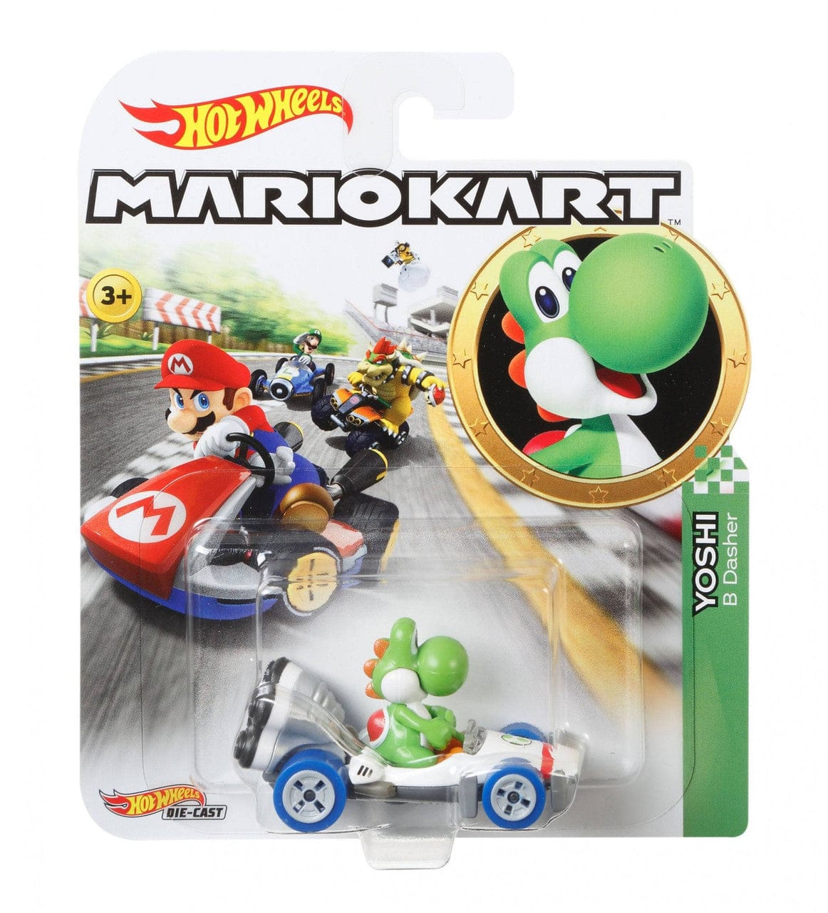 Hot Wheels Mario Kart Green Yoshi B-Dasher