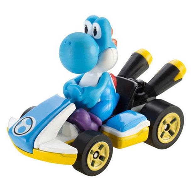 Hot Wheels Mario Kart Light Blue Yoshi Standard Kart