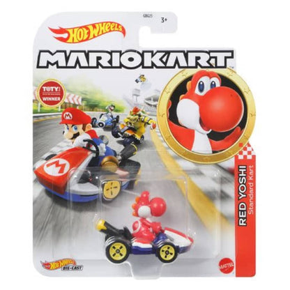 Hot Wheels Mario Kart Red Yoshi Standard Kart