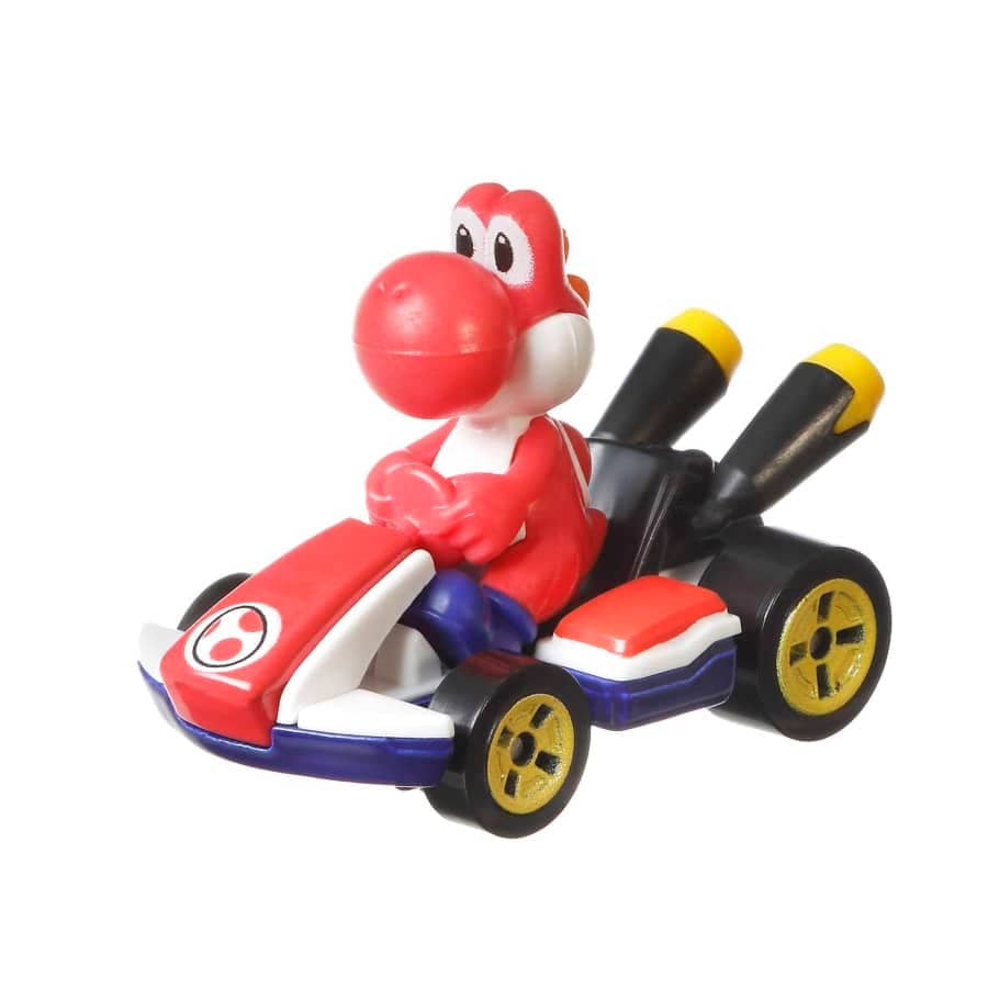 Hot Wheels Mario Kart Red Yoshi Standard Kart