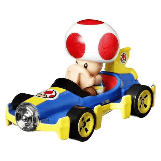 Hot Wheels Mario Kart Toad Mach 8 1:64 Scale Toy Car