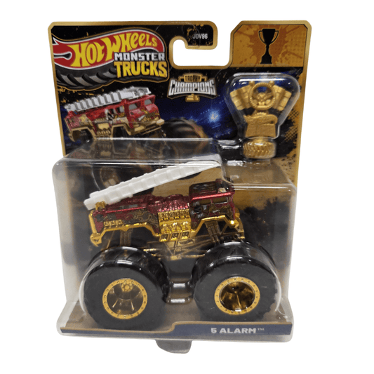 Hot Wheels Monster Trucks Trophy Champions 5 Alarm