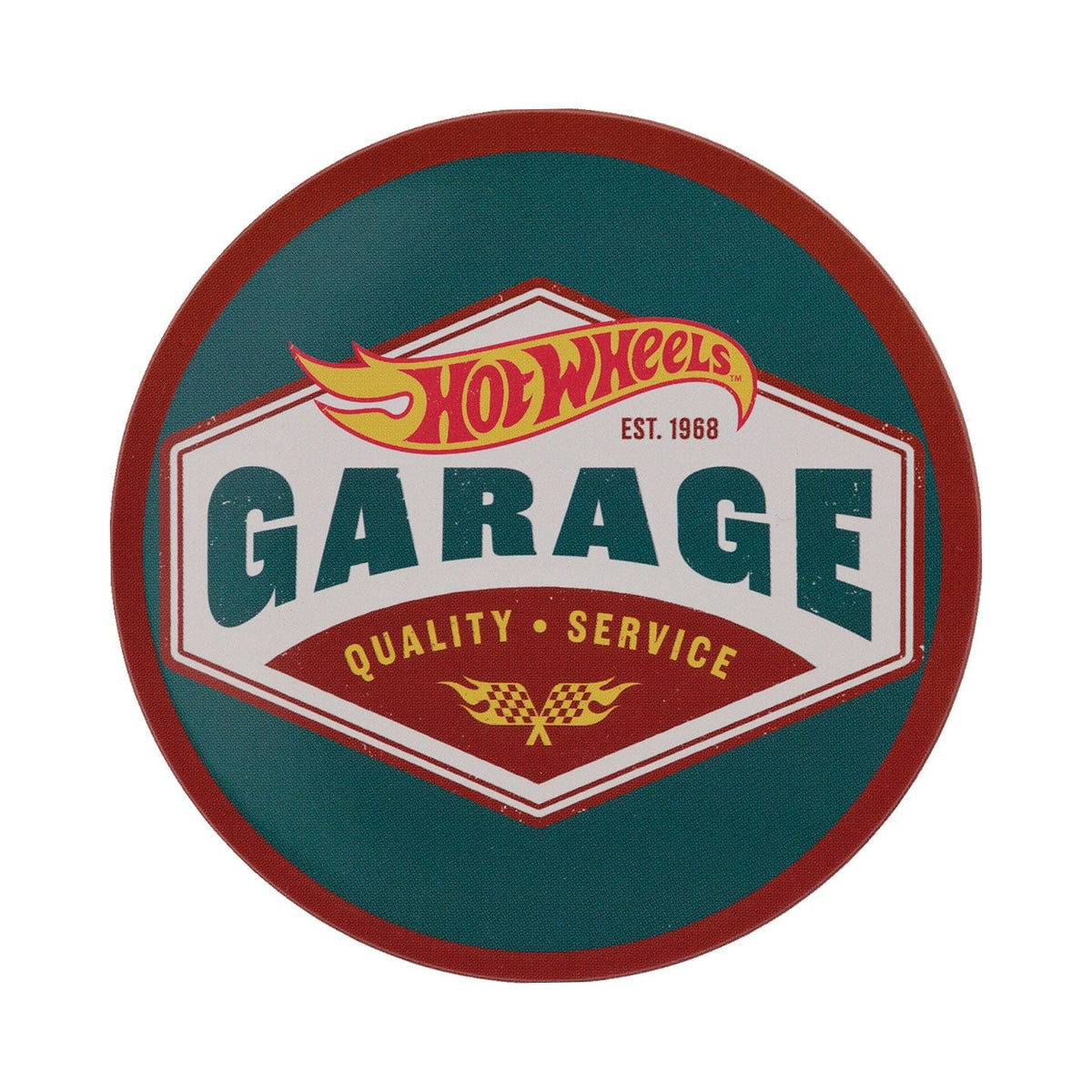 Hot Wheels Set of Four Printed Metal Coasters