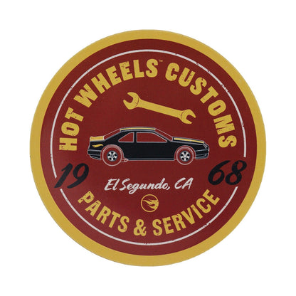 Hot Wheels Set of Four Printed Metal Coasters