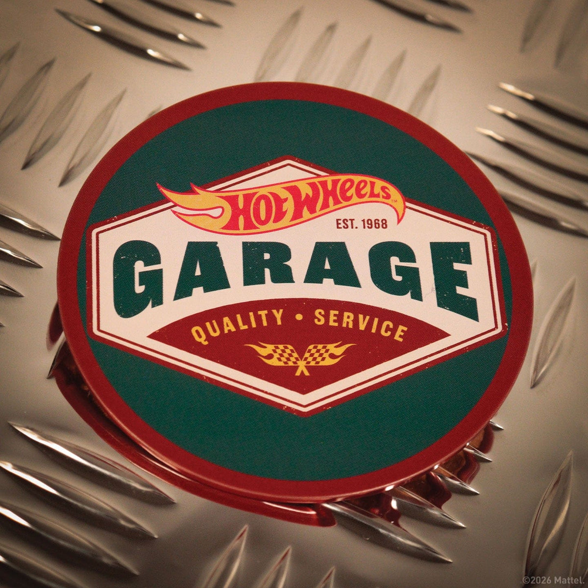 Hot Wheels Set of Four Printed Metal Coasters