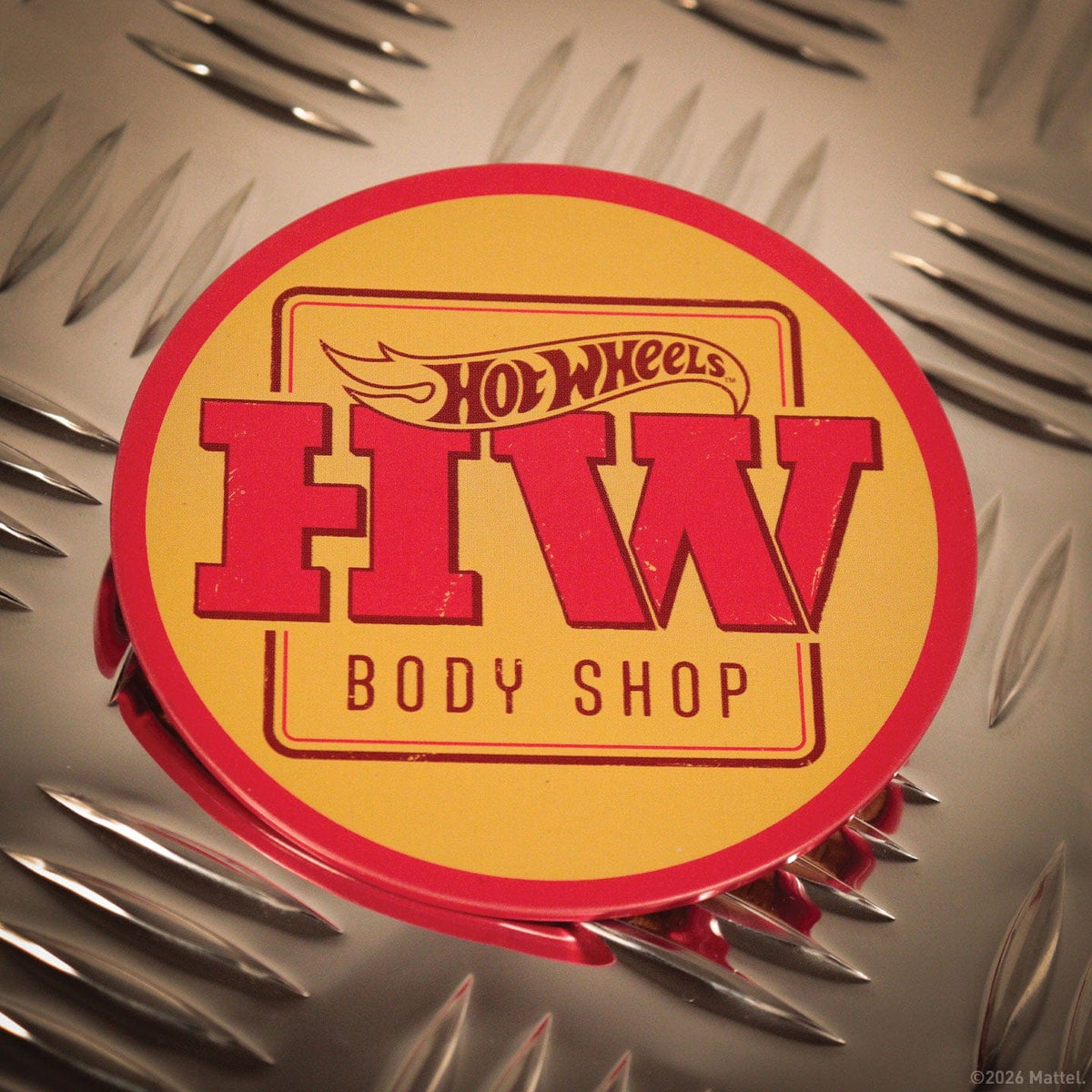 Hot Wheels Set of Four Printed Metal Coasters