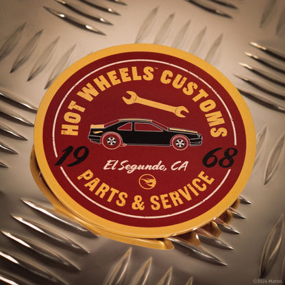 Hot Wheels Set of Four Printed Metal Coasters