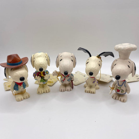 Jim Shore Snoopy Bundle of 5 Mini Figurines