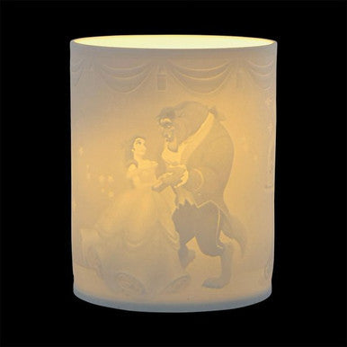 Disney Enchanting Collection 4 Pack Lithophane Ceramic Lamps (Lion King, Peter Pan, Snow White & Beauty and the Beast)