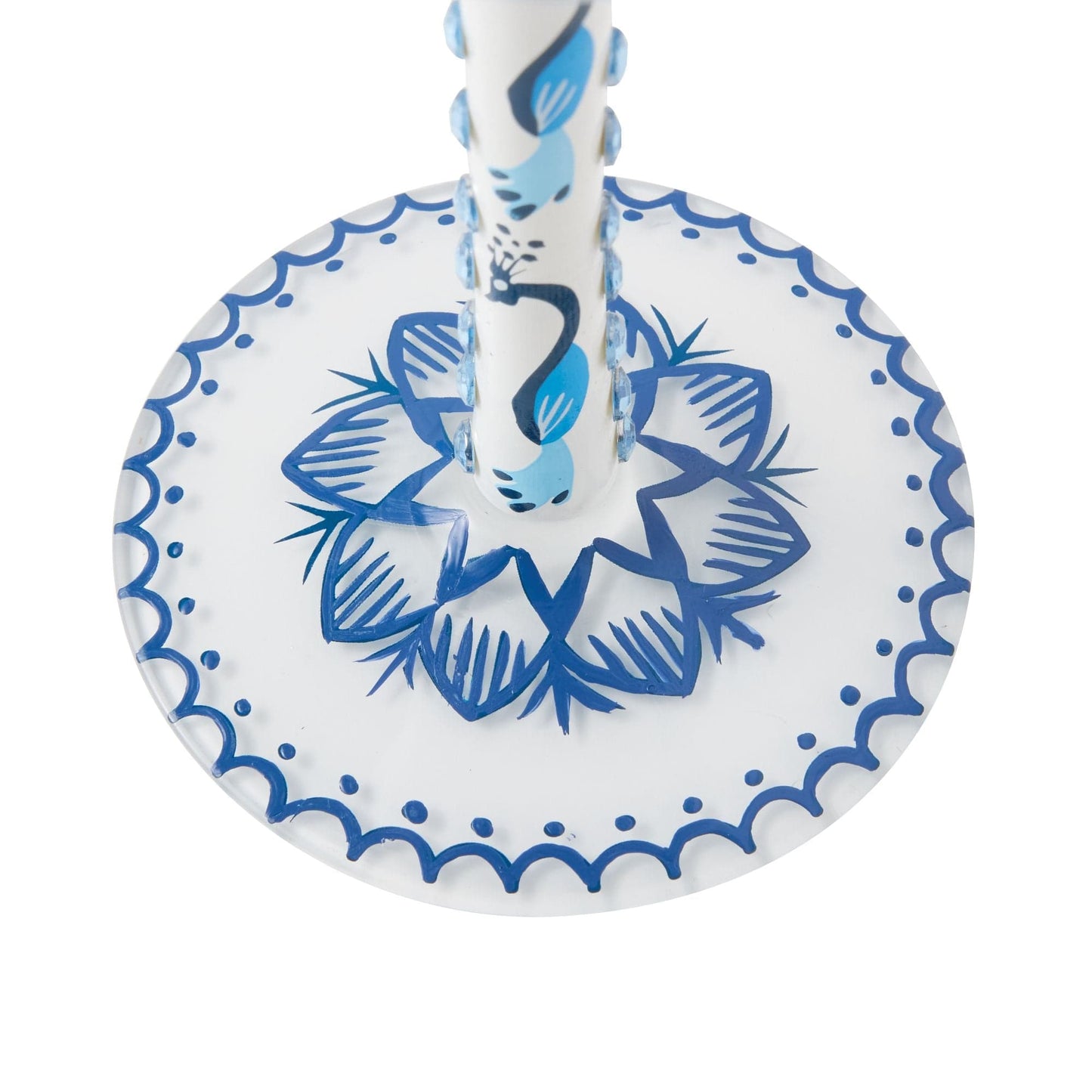 Lolita Blue Menagerie Wine Glass