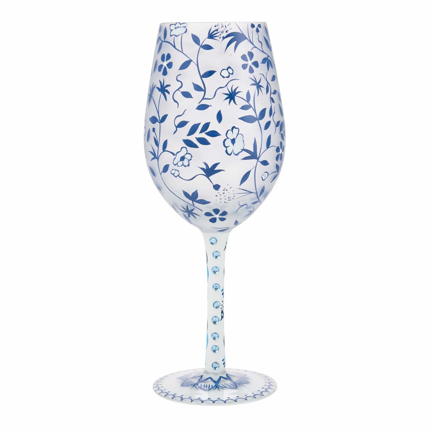 Lolita Blue Menagerie Wine Glass