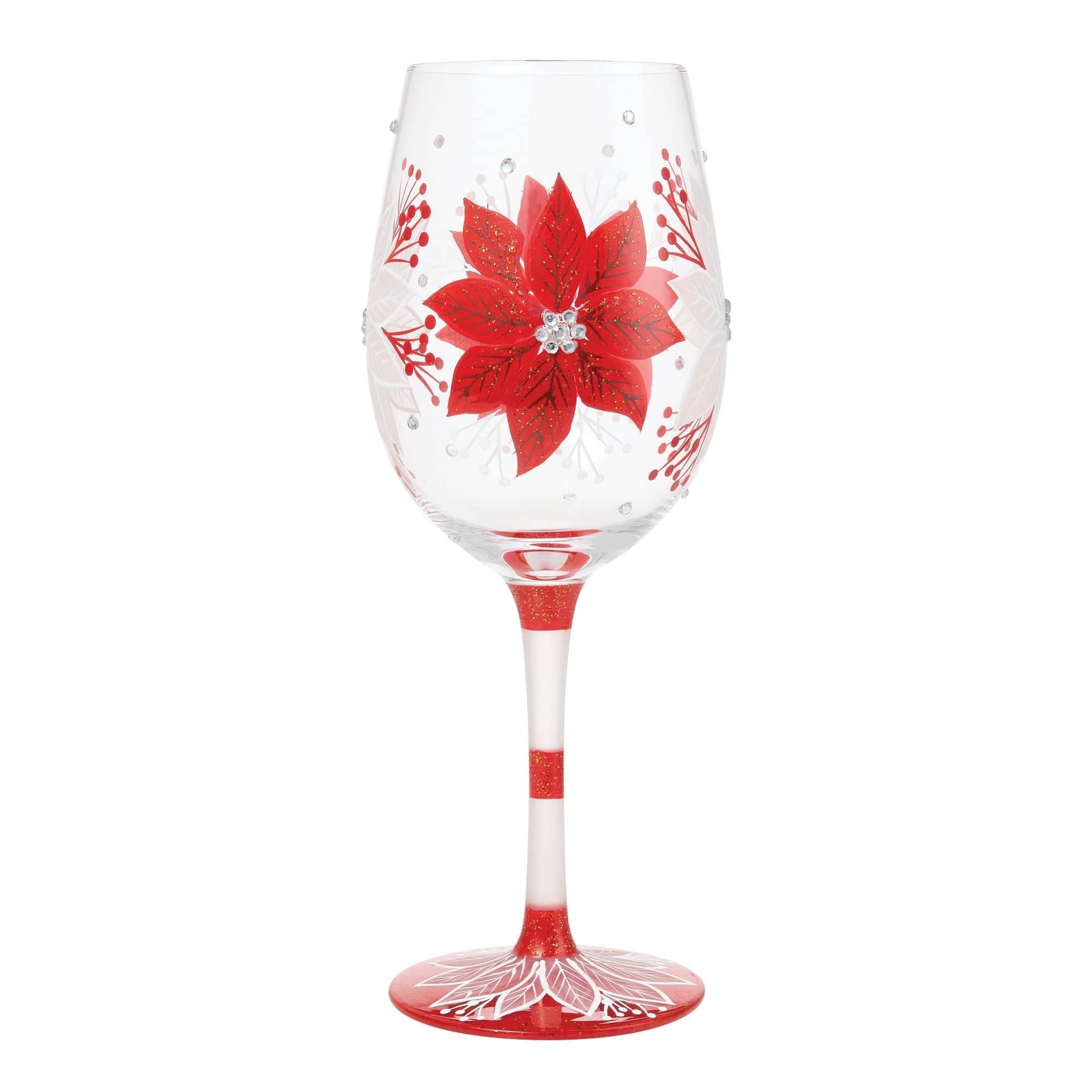 Lolita Holiday Blossoms Wine Glass