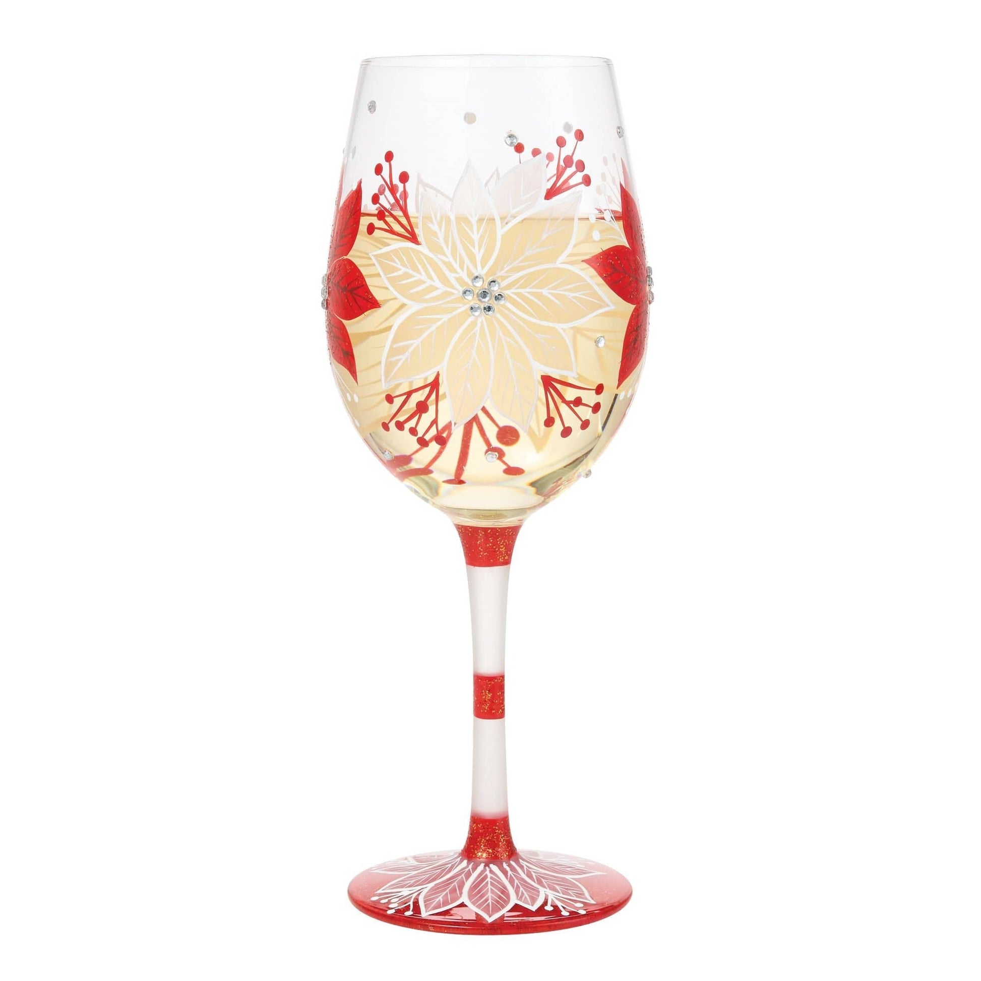 Lolita Holiday Blossoms Wine Glass