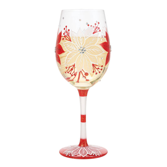 Lolita Holiday Blossoms Wine Glass