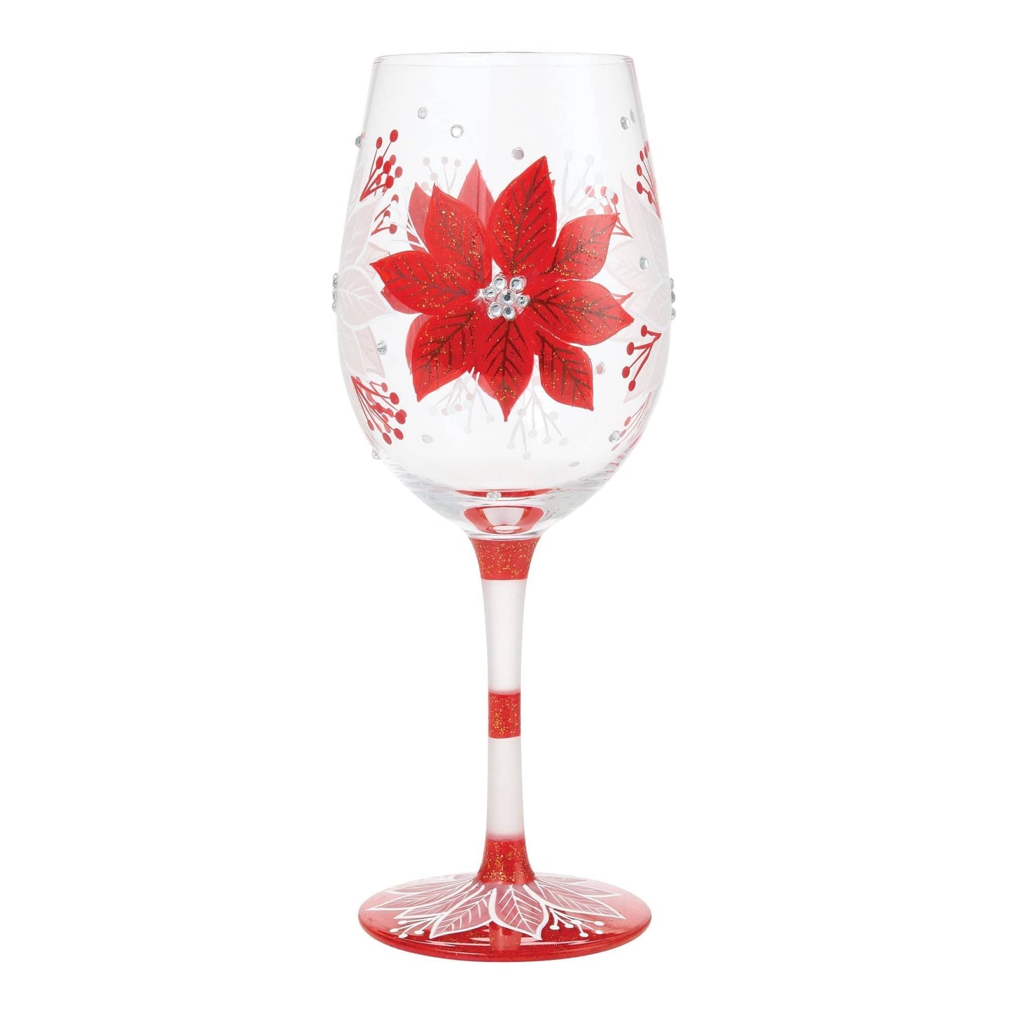 Lolita Holiday Blossoms Wine Glass