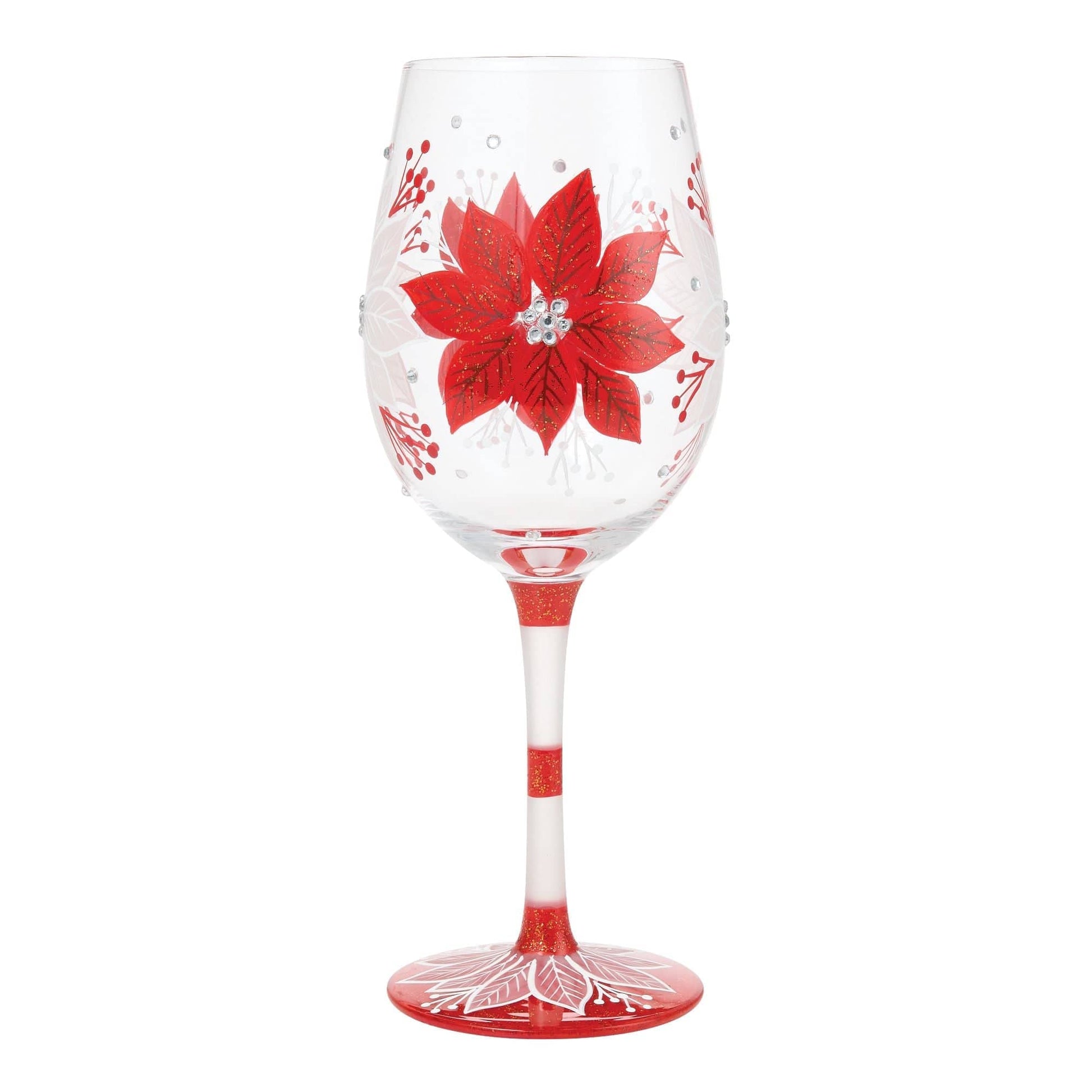 Lolita Holiday Blossoms Wine Glass