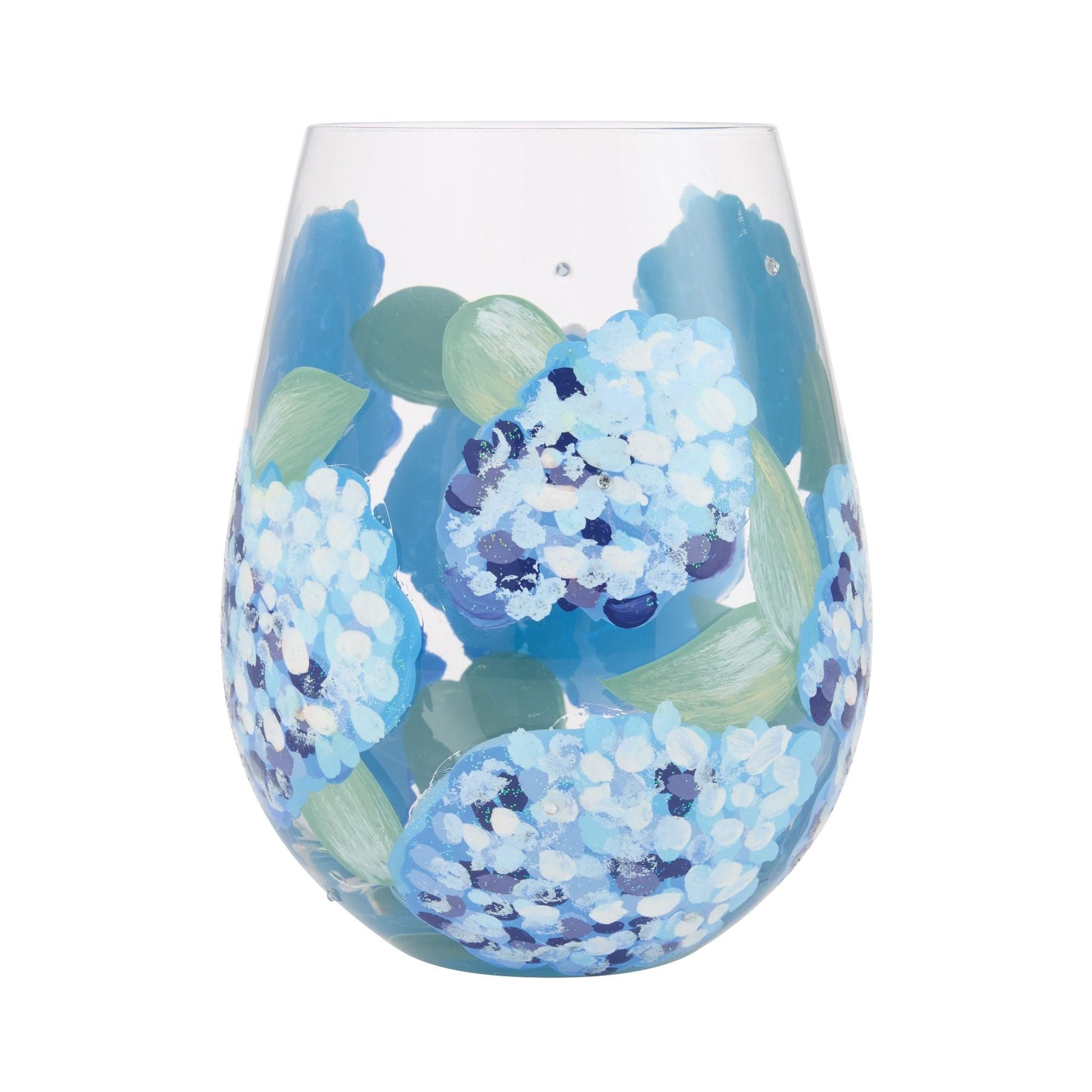 Lolita Hydrangea Stemless Wine Glass
