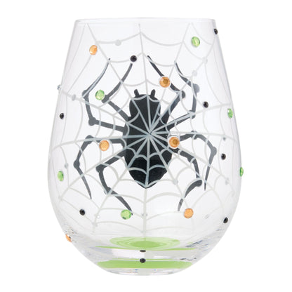 Lolita In My Own Web Stemless Wine Glass