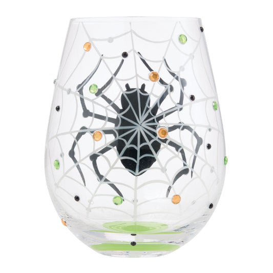 Lolita In My Own Web Stemless Wine Glass