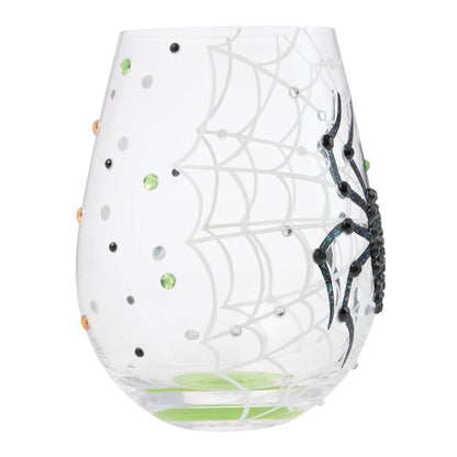 Lolita In My Own Web Stemless Wine Glass