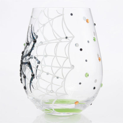 Lolita In My Own Web Stemless Wine Glass
