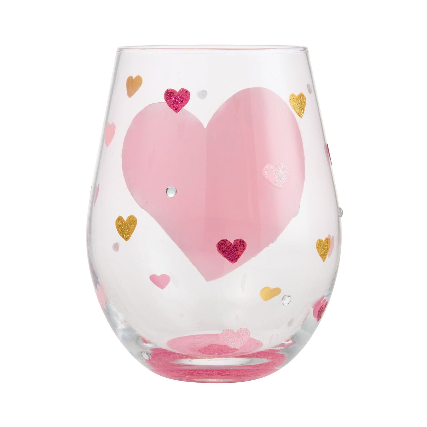 Lolita Jewels Of The Heart Stemless Wine Glass