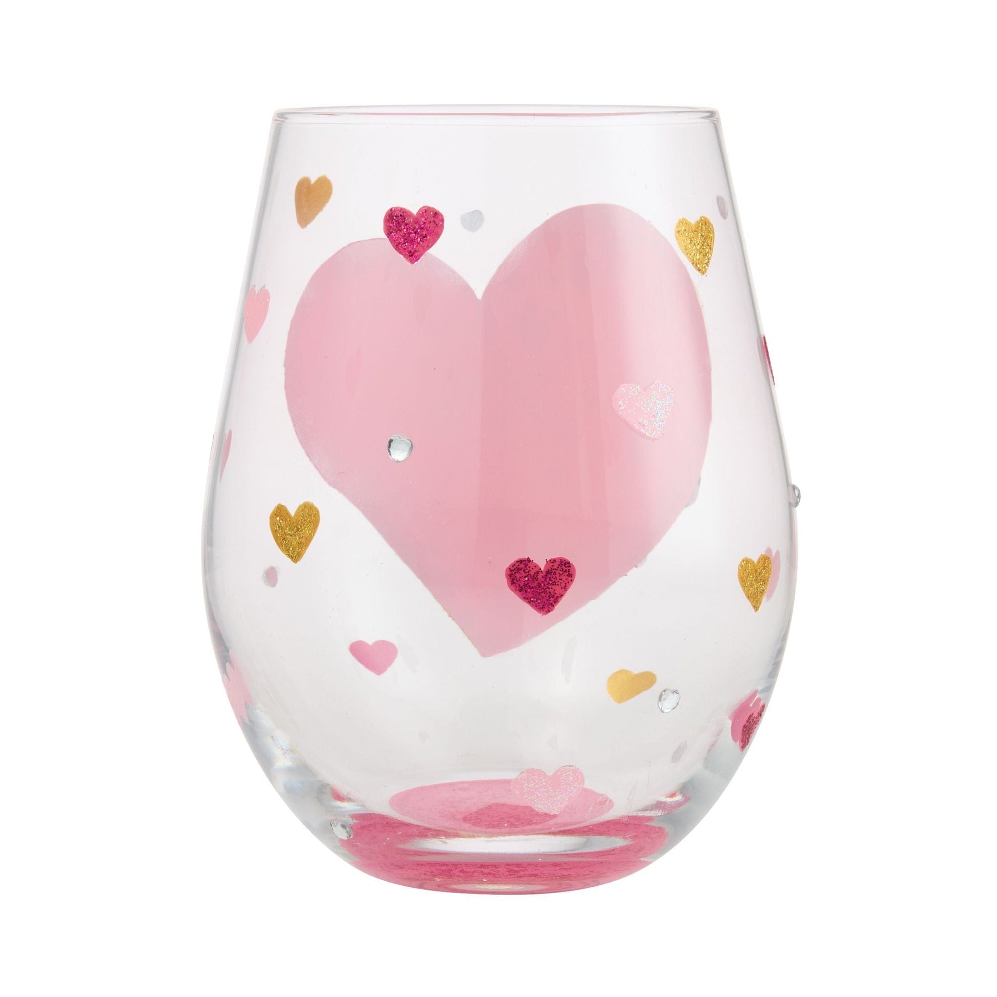 Lolita Jewels Of The Heart Stemless Wine Glass