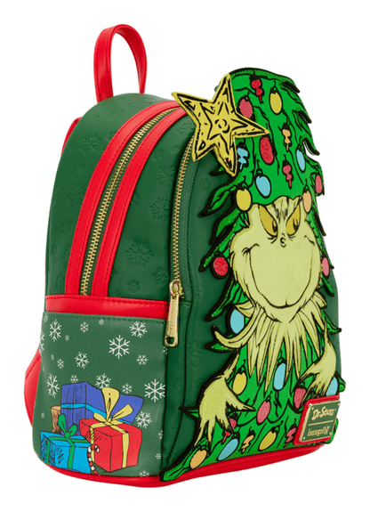Loungefly Dr.Suess Grinch Holiday Mini Backpack