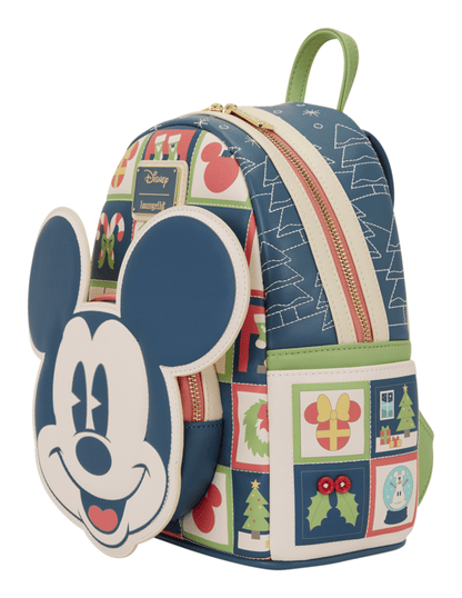 Loungefly Mickey & Minnie Holiday Mini Backpack