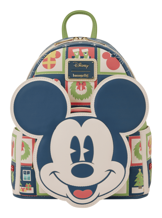 Loungefly Mickey & Minnie Holiday Mini Backpack