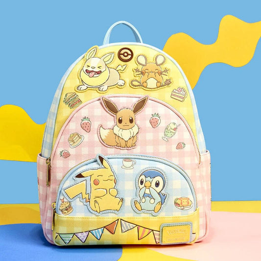 Loungefly Pokemon Cafe Triple Pocket Mini Backpack