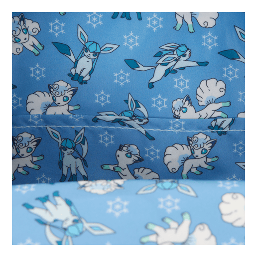 Loungefly Pokemon Glaceon and an Alolan Vulpix Ice Type Winter Mini Backpack