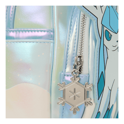 Loungefly Pokemon Glaceon and an Alolan Vulpix Ice Type Winter Mini Backpack