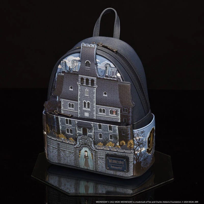 Loungefly Wednesday Nevermore Academy Mini Backpack