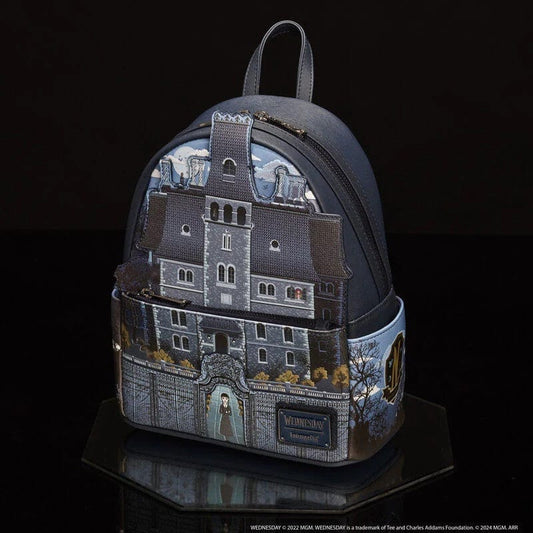 Loungefly Wednesday Nevermore Academy Mini Backpack