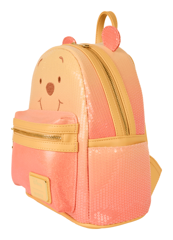 Loungefly Winnie Pooh Glitter Sequin Mini Backpack