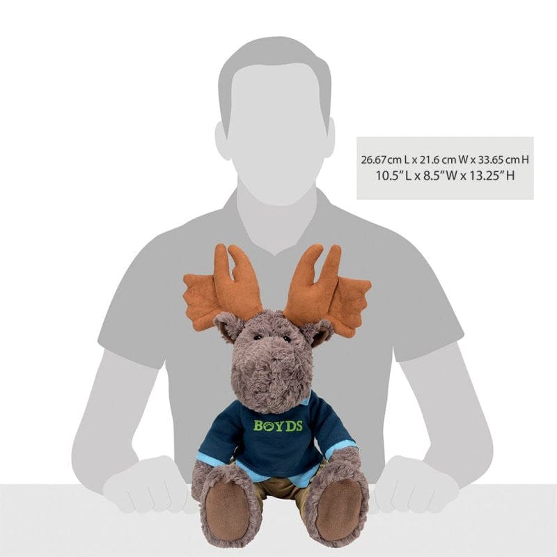 Marshall Morley Moose 12 Inch Plush Soft Toy By Boyds Bears 6017145