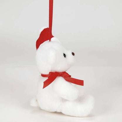 Marshmallow Holly Jolly Christmas Hanging Plush Soft Toy By Boyds Bears
