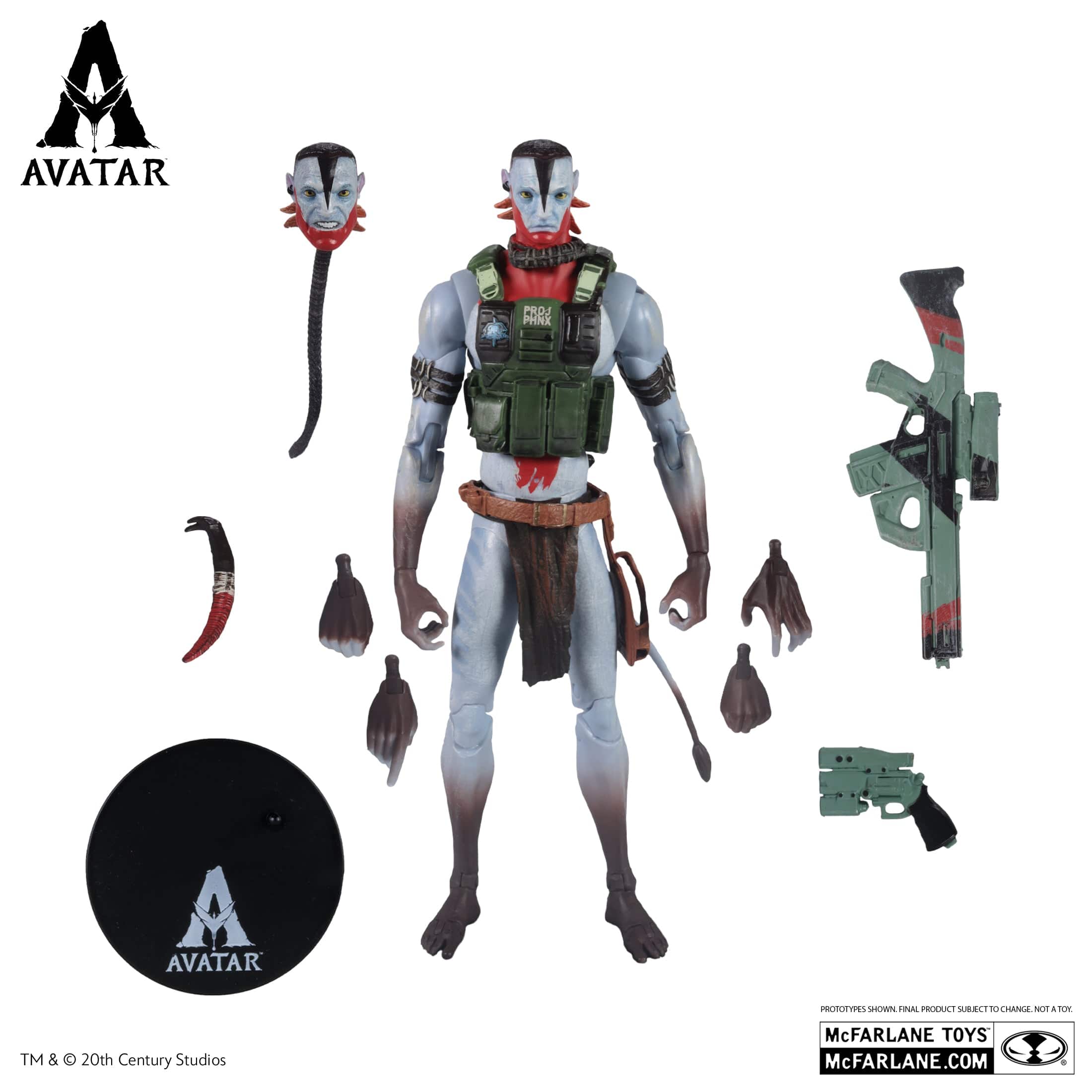 McFarlane Toys Avatar Quaritch Ash Warrior Avatar Fire & Ash – 24