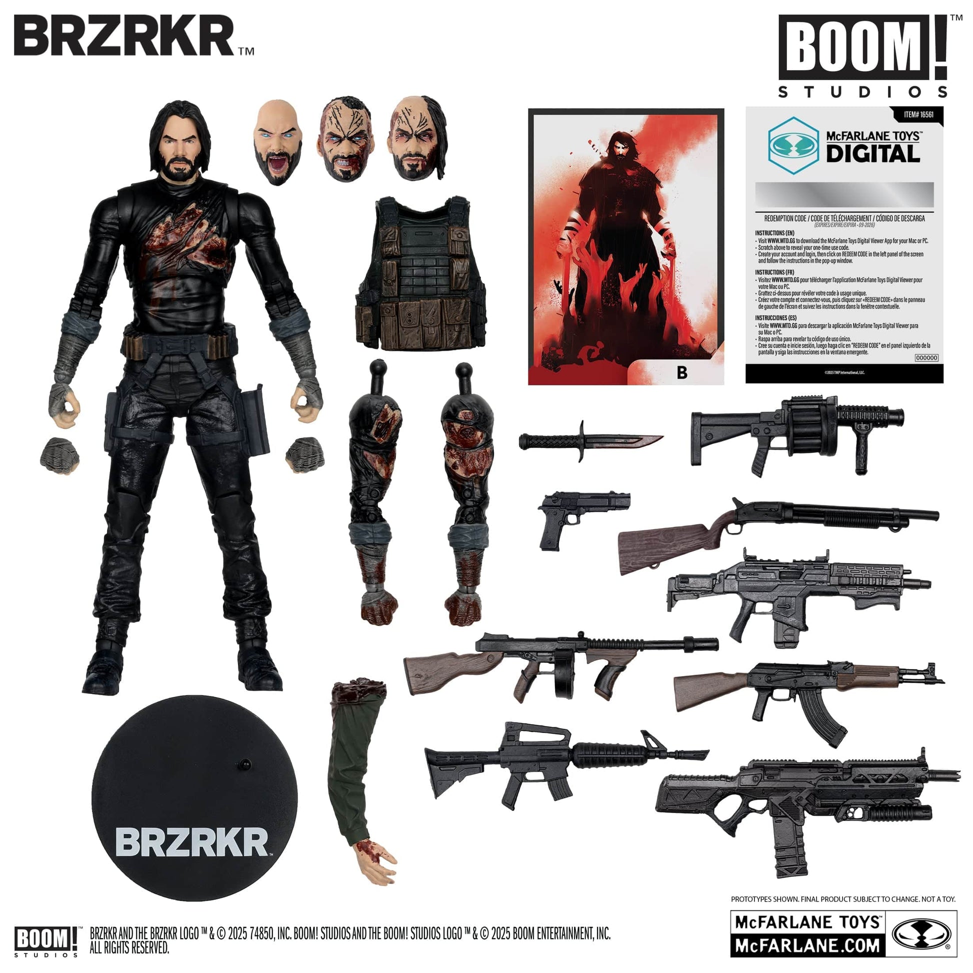 McFarlane Toys BRZRKR B Created by Keanu Reeves