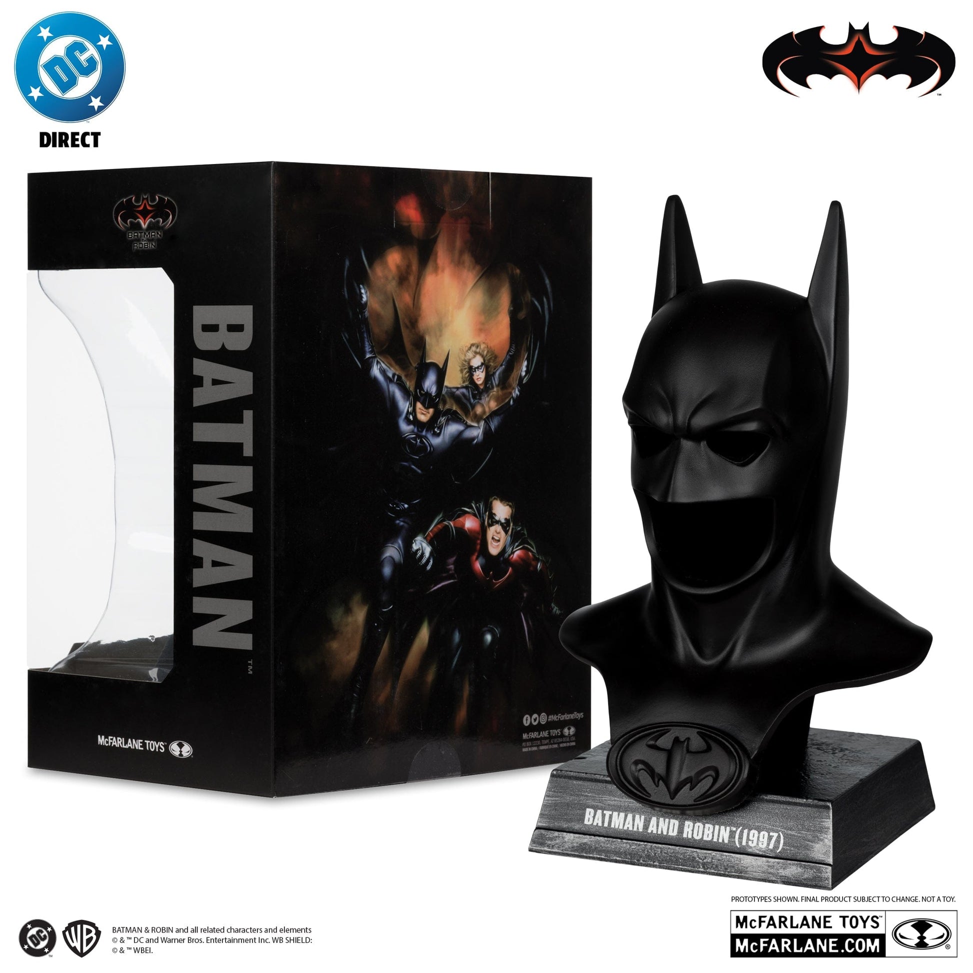 McFarlane Toys DC Direct Batman Batman & Robin 1:3 Scale Replica Cowl