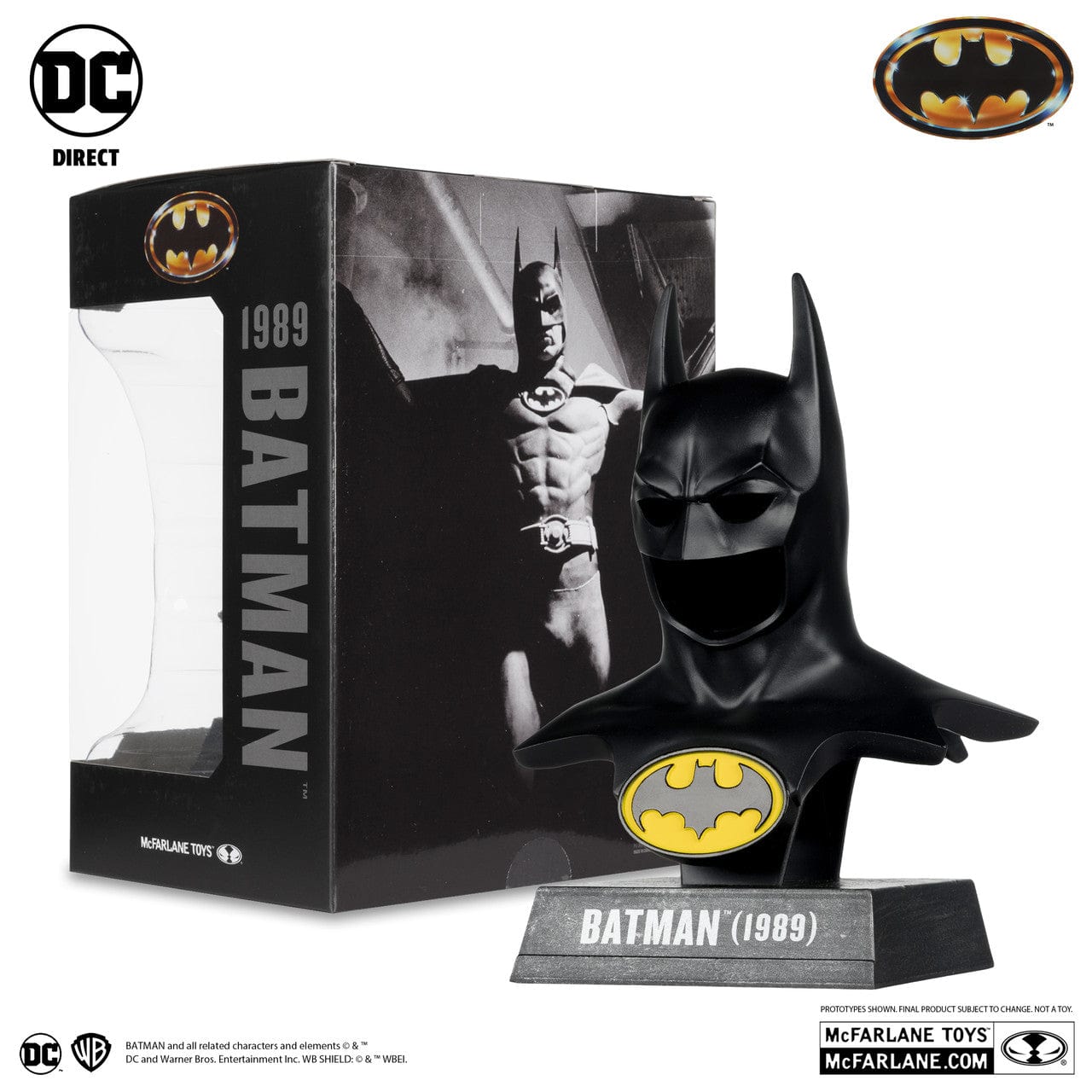 McFarlane Toys DC Direct Cowl Replica Batman 1989 1:3 Scale