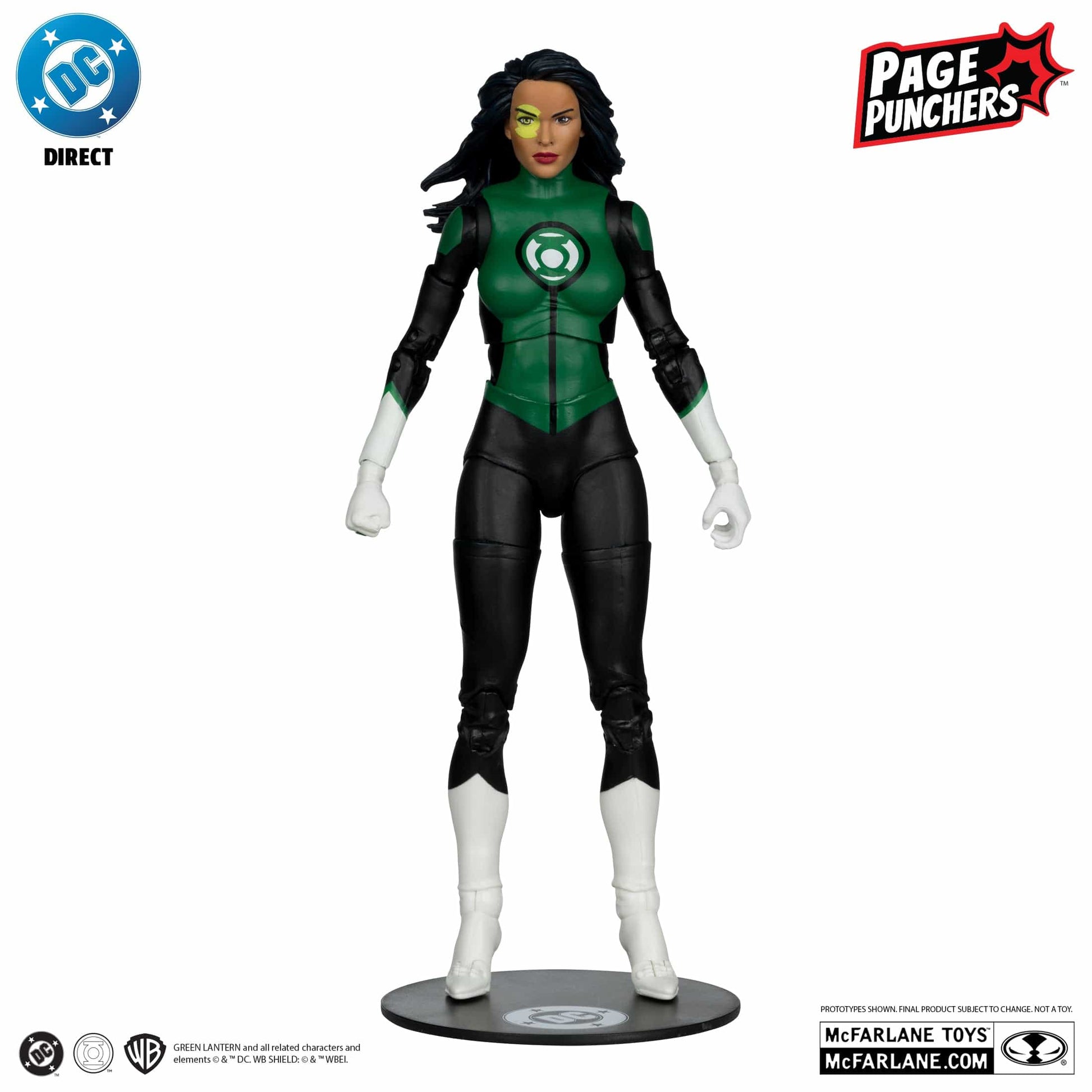 McFarlane Toys DC Direct Green Lantern Jessica Cruz Green Lanterns #48 Page Puncher Platinum Edition Action Figure