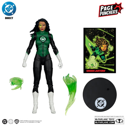 McFarlane Toys DC Direct Green Lantern Jessica Cruz Green Lanterns #48 Page Puncher Platinum Edition Action Figure