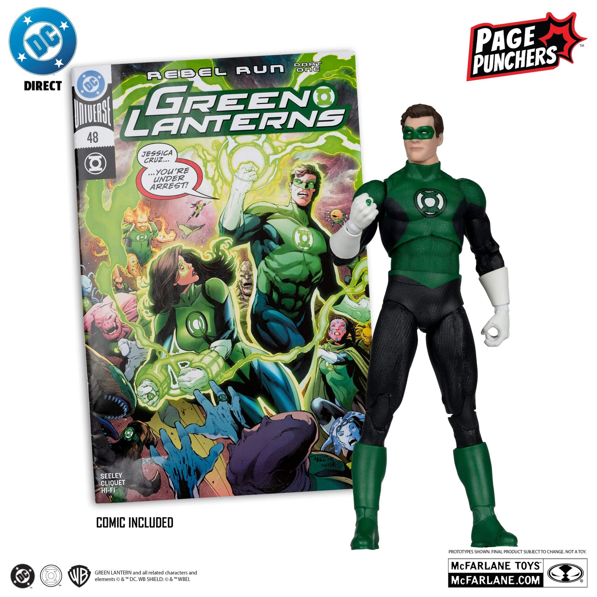 McFarlane Toys DC Direct Hal Jordan Green Lantern Green Lanterns #48 Page Puncher Action figure