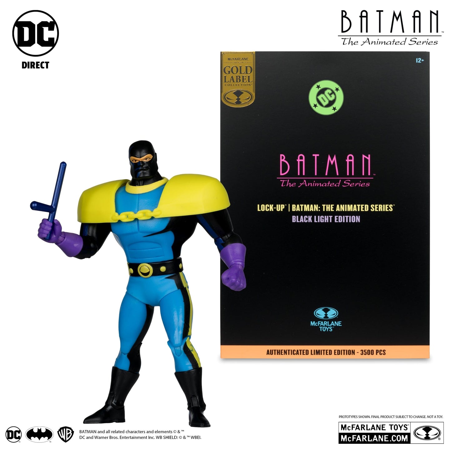 McFarlane Toys DC Direct Lock-Up Black light Edition Batman The Animated Series