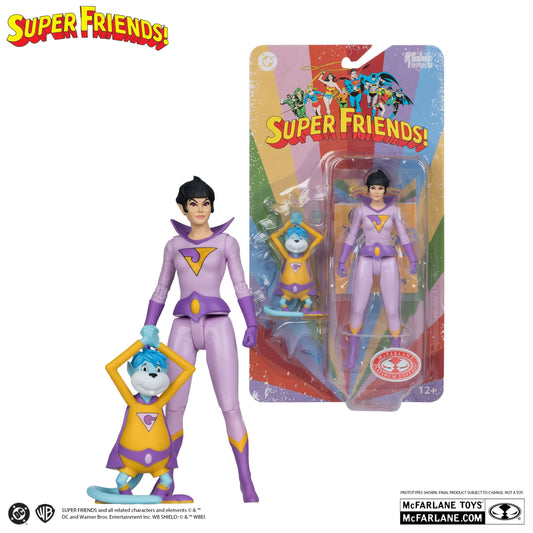 McFarlane Toys DC Direct Retro Jayna And Gleek Super Friends Action figures